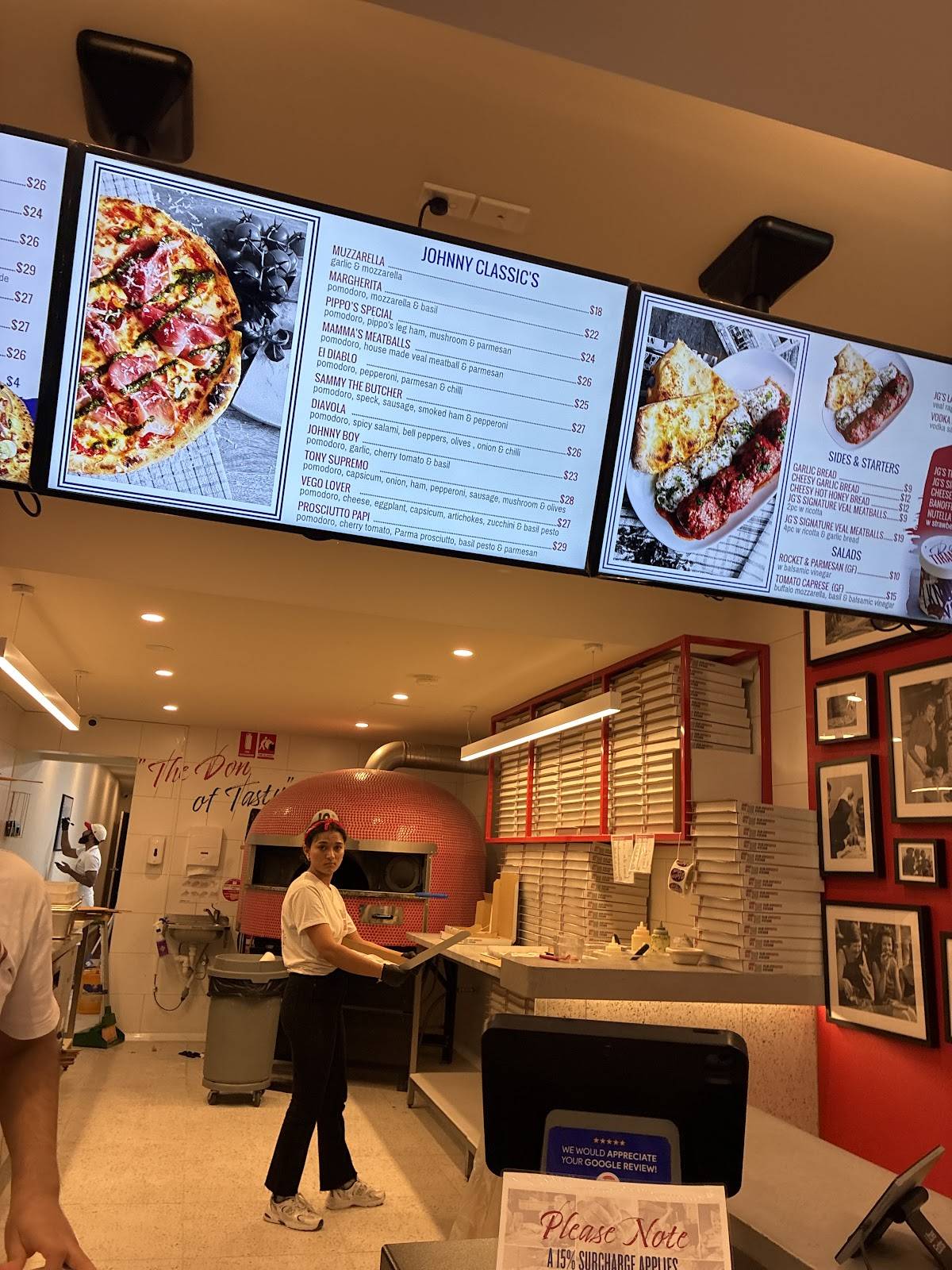 Johnny Gio's Pizza Rozelle меню