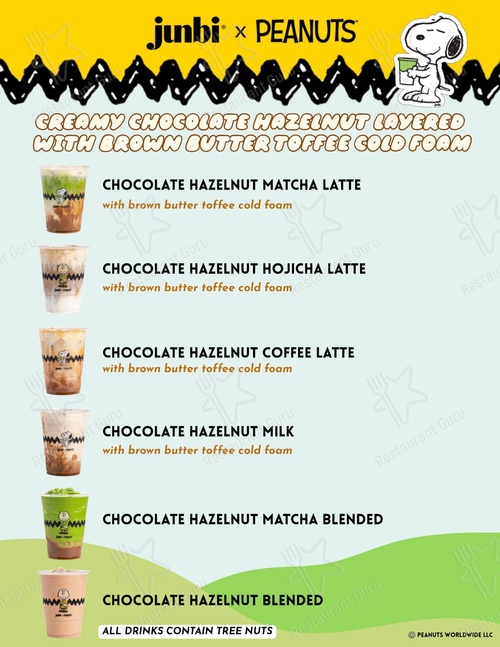 Junbi Matcha - Portland в Портленде - Меню напитков