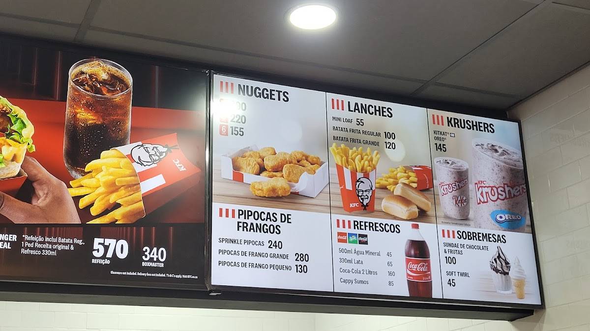 KFC Galp Matola меню