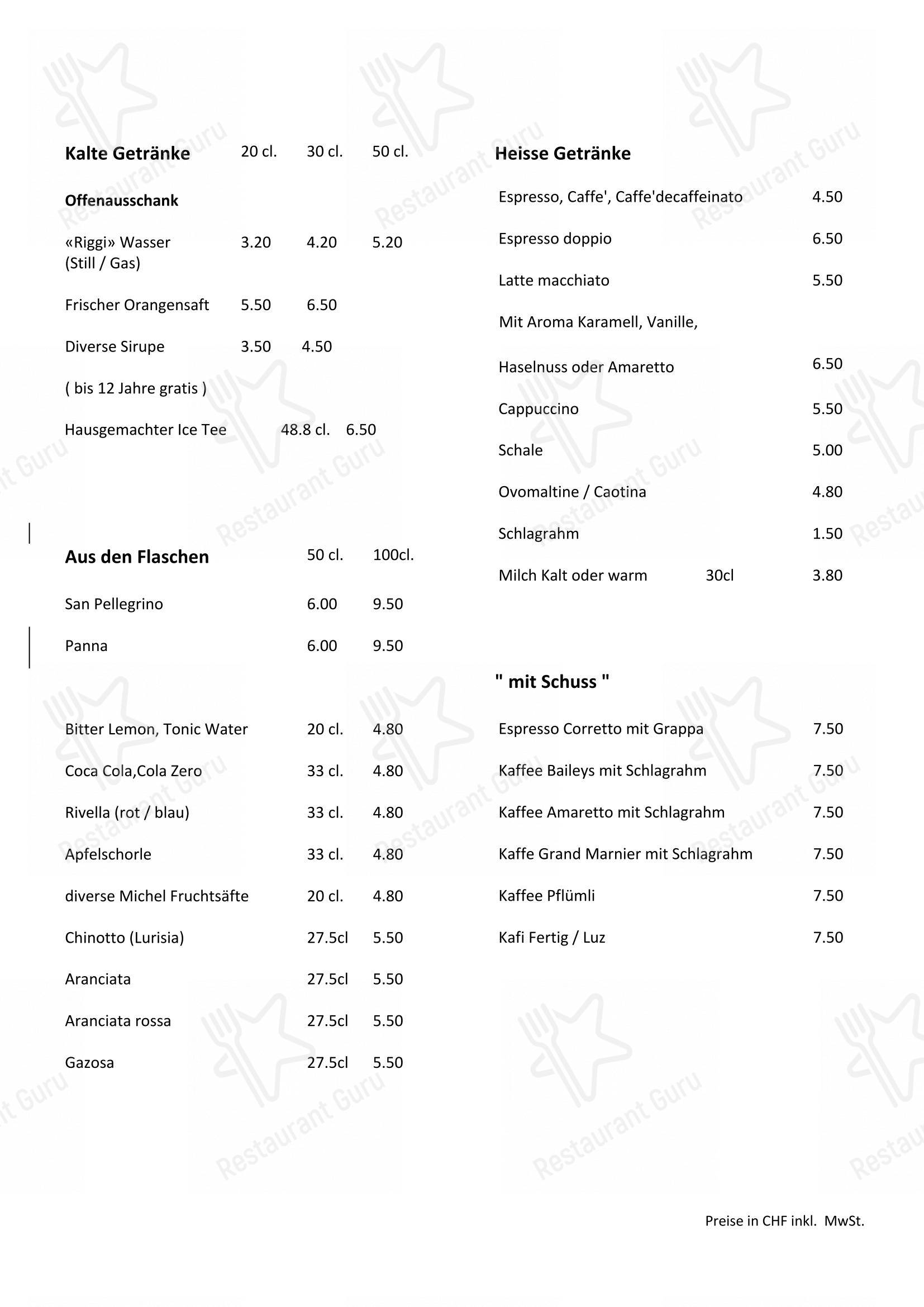 Меню ресторана Ristorante - Pizzeria da Fabio Kafi Riggi - Меню