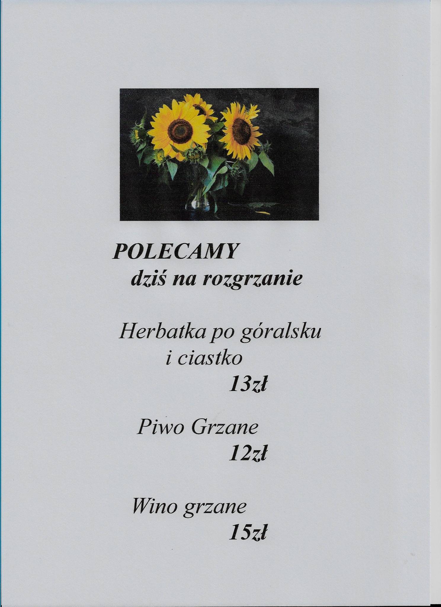 Karczma Awra меню