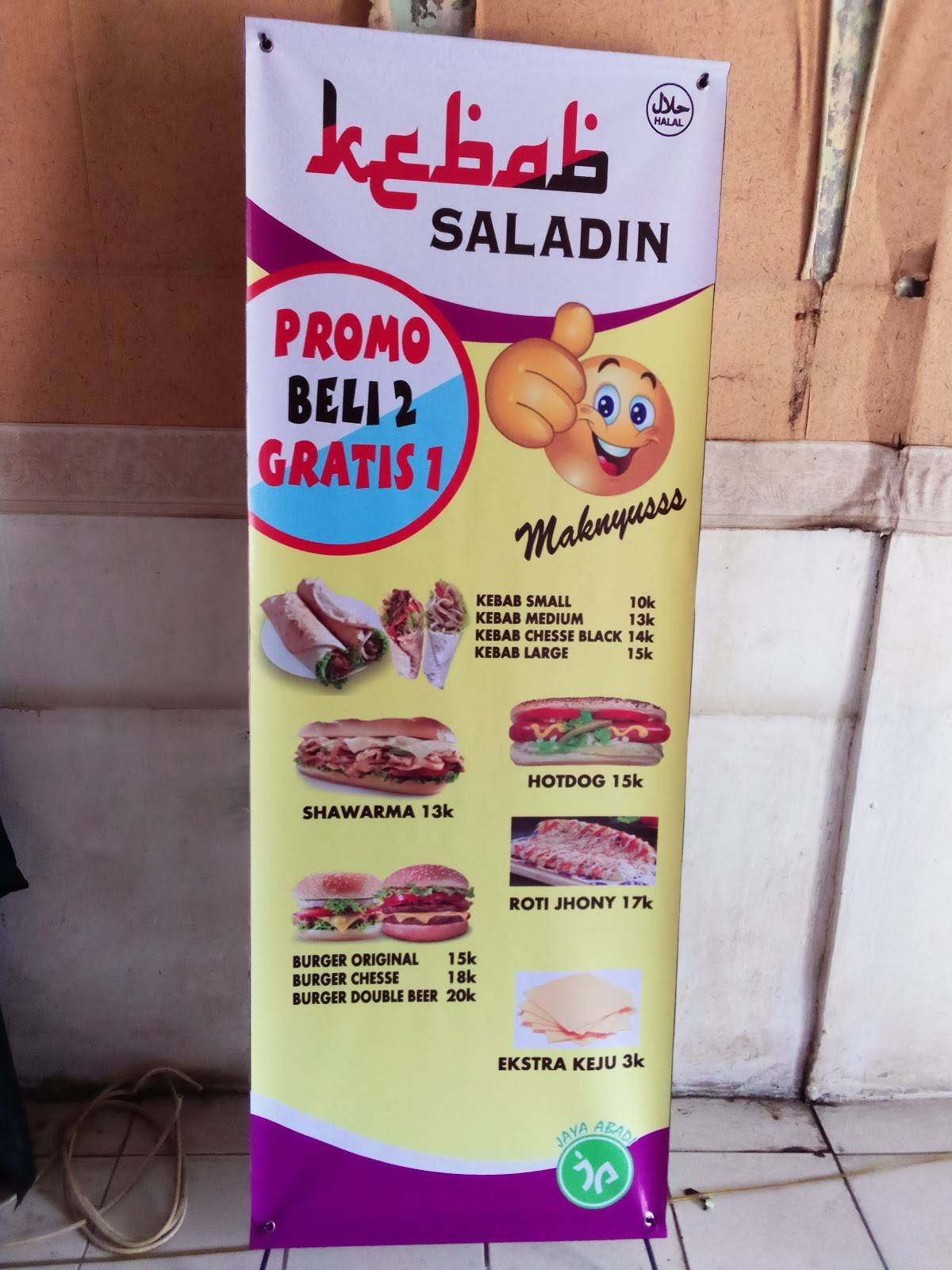 Kebab SALADIN меню