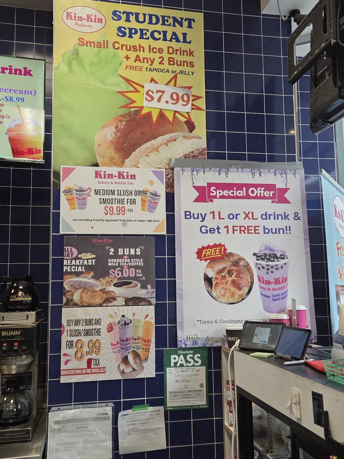 Kin-kin Bakery - Malvern Town Centre меню