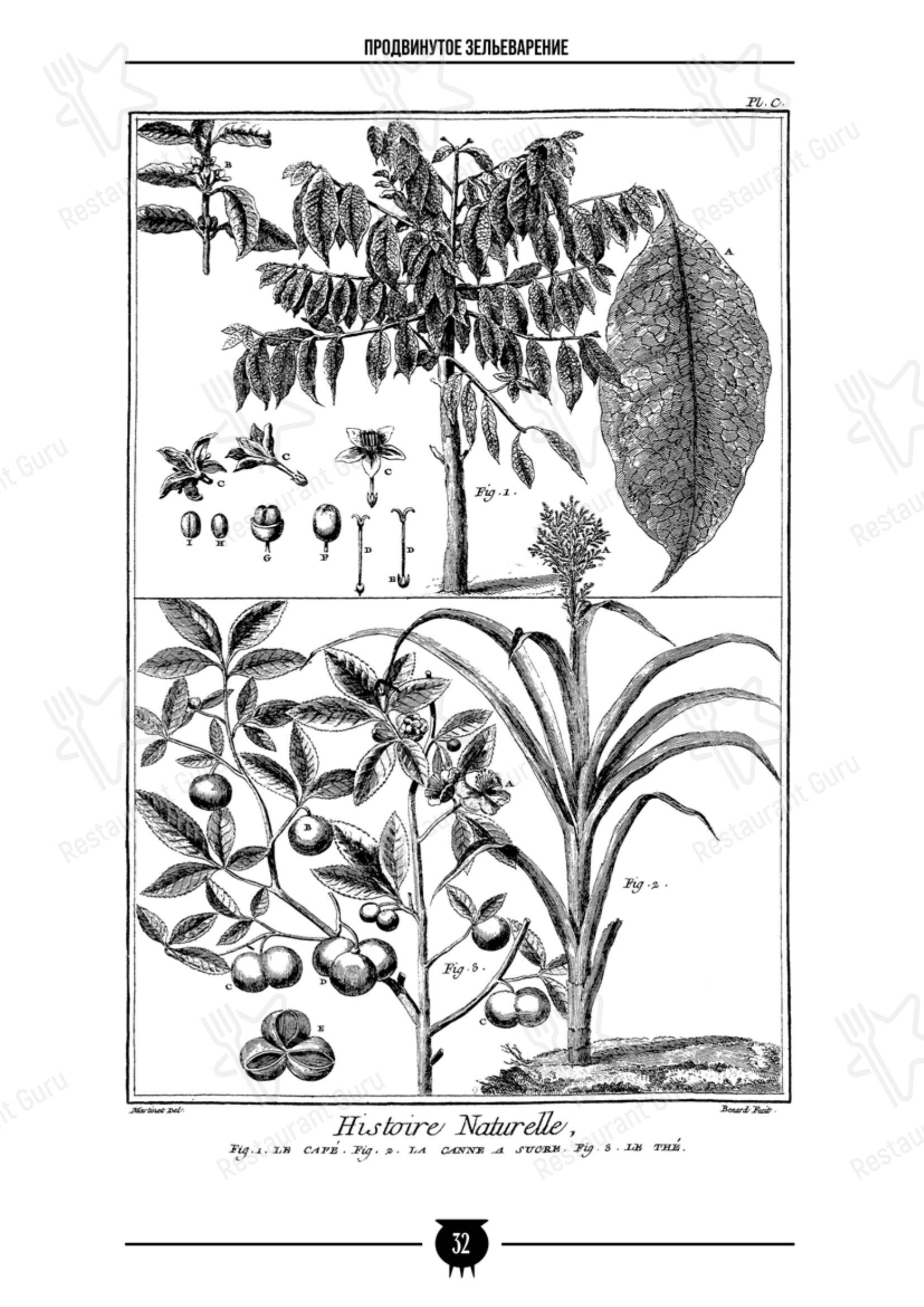 菜单 кафе Косой Переулок