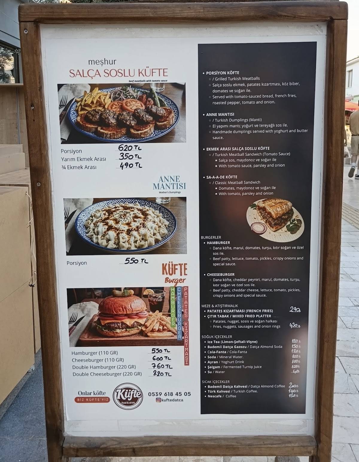 Küfte Food&Drink меню