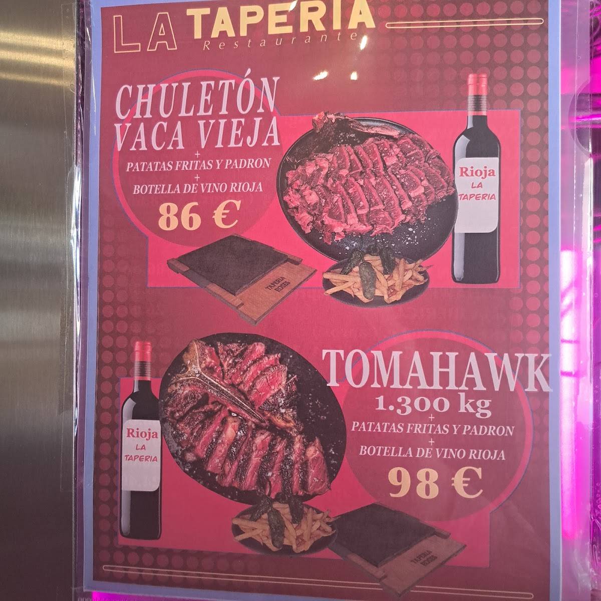 LA TAPERIA ROSES меню