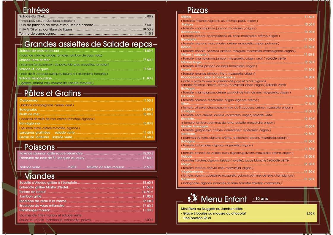 L'Origan Pizzeria à Le Rheu меню