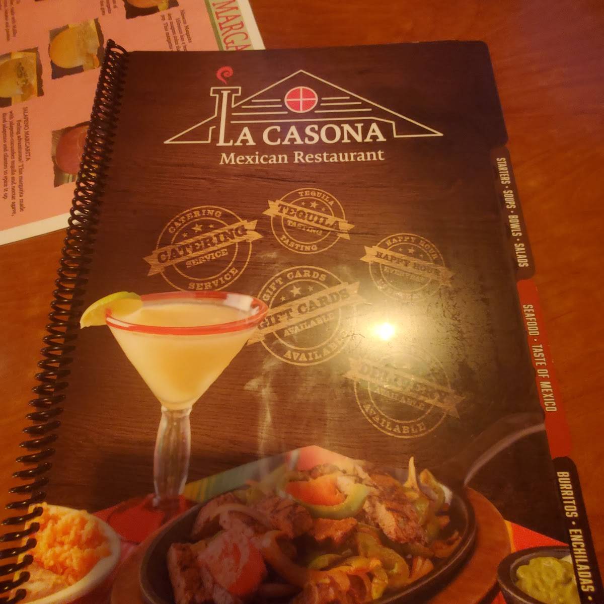 La Casona Mexican Restaurant меню