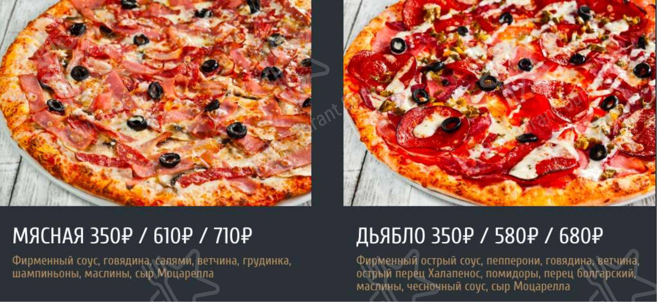 Меню для посетителей ресторана Ла Гатта