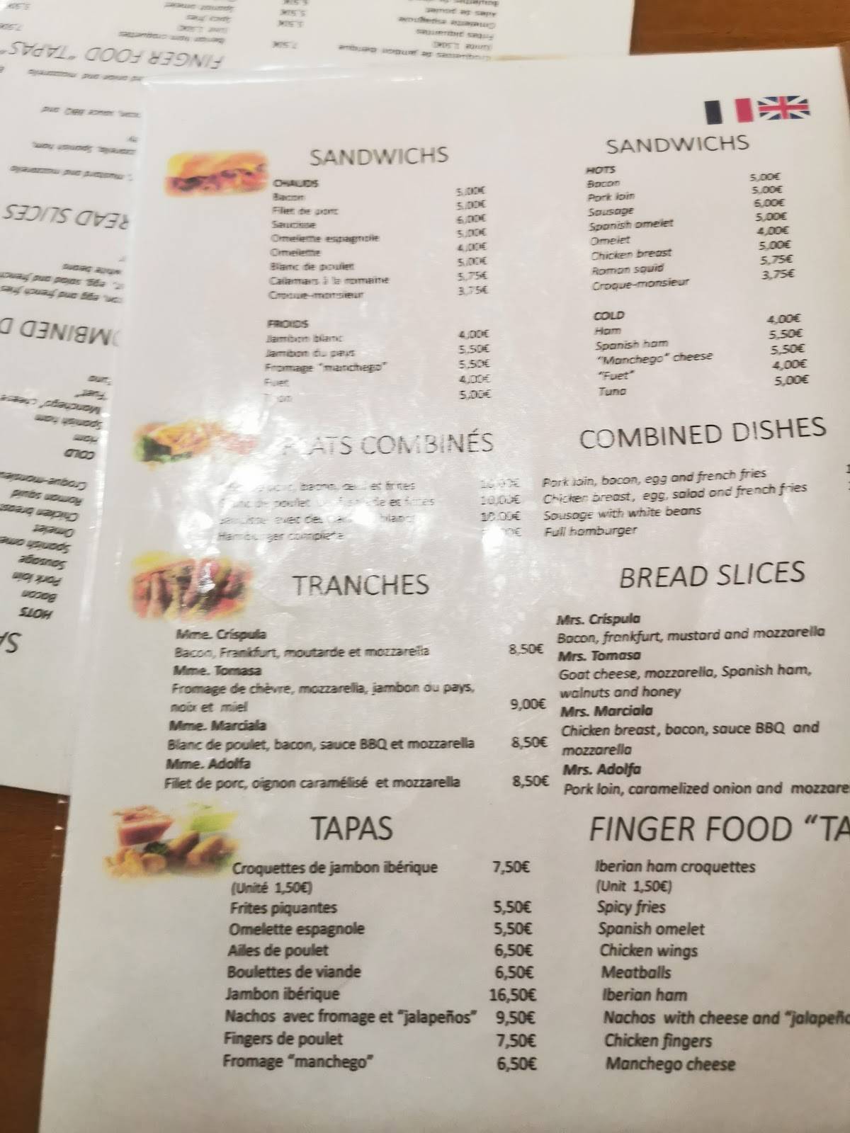 La Relliscada меню