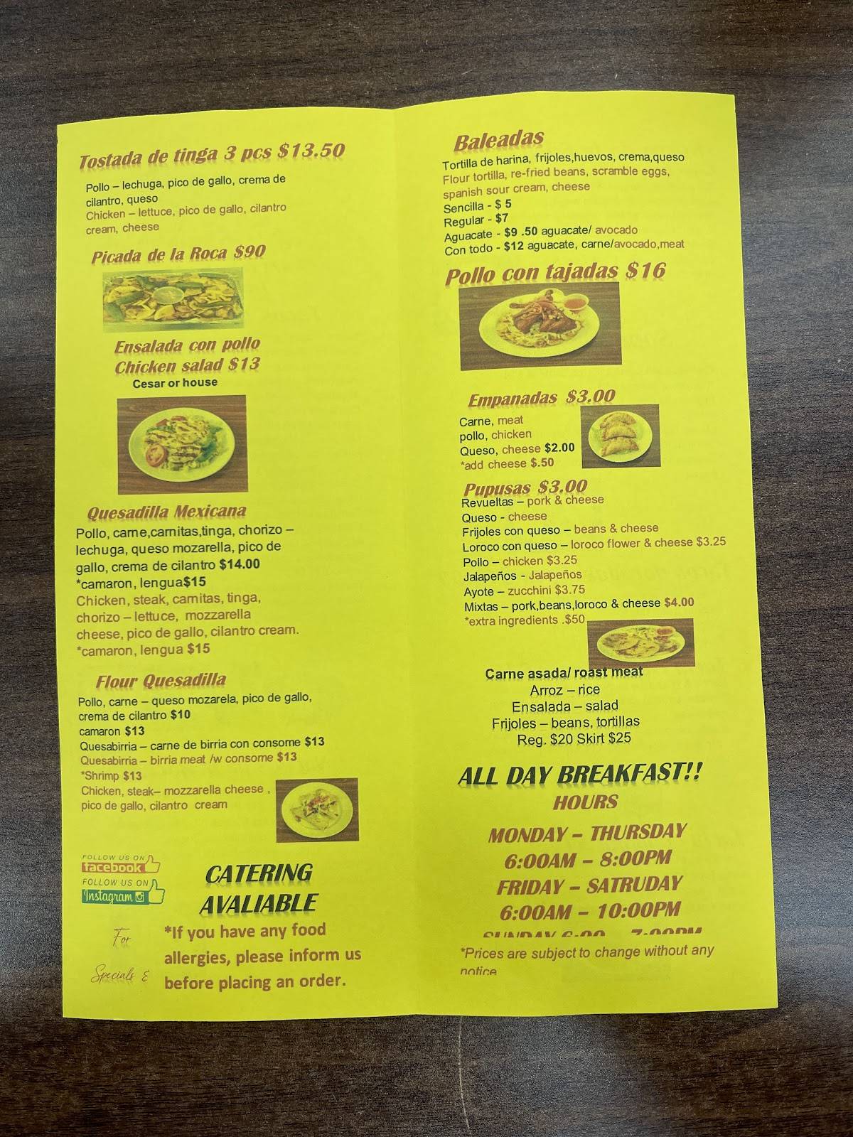 La Roca Deli меню
