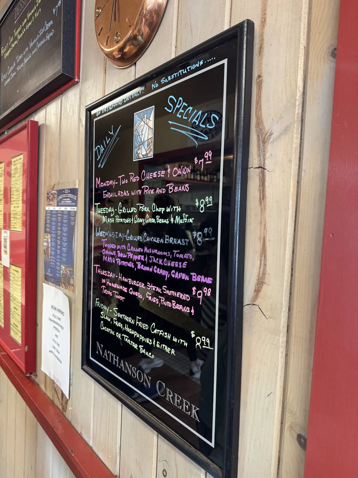 Lincoln County Grill меню