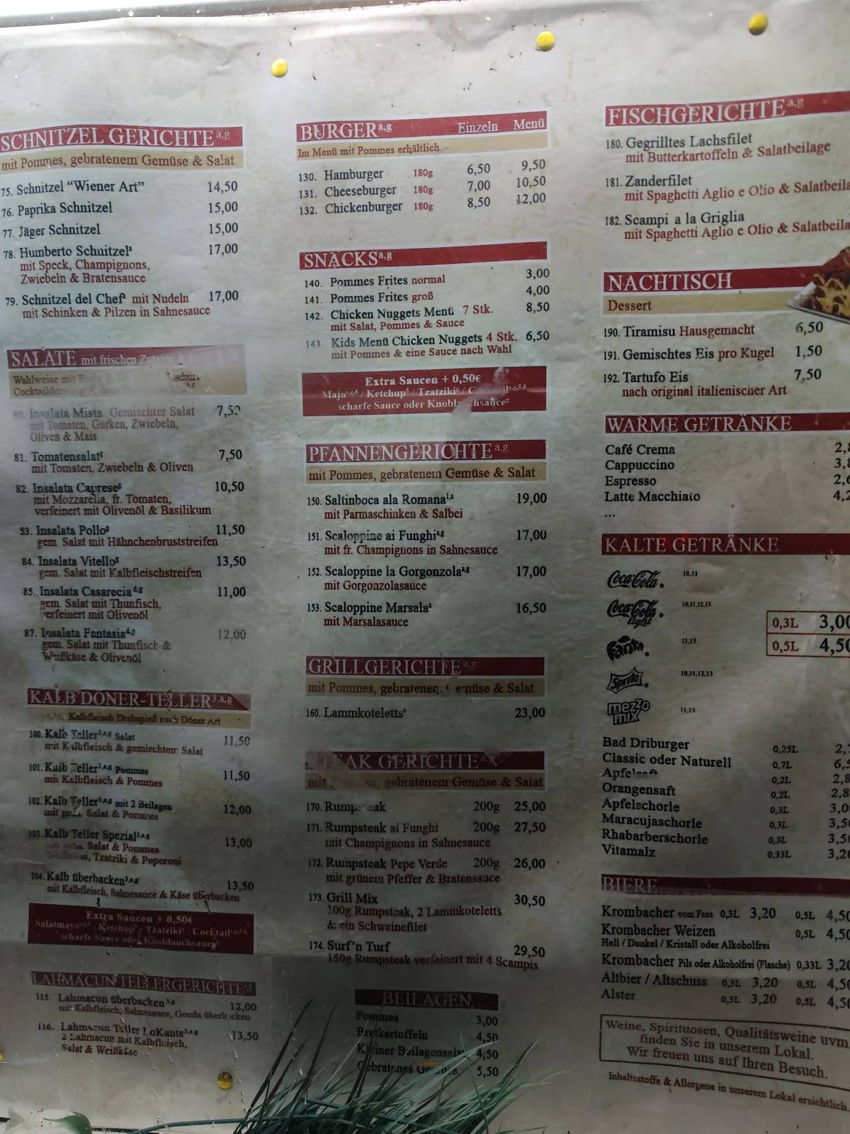 Lokanta Restaurant меню