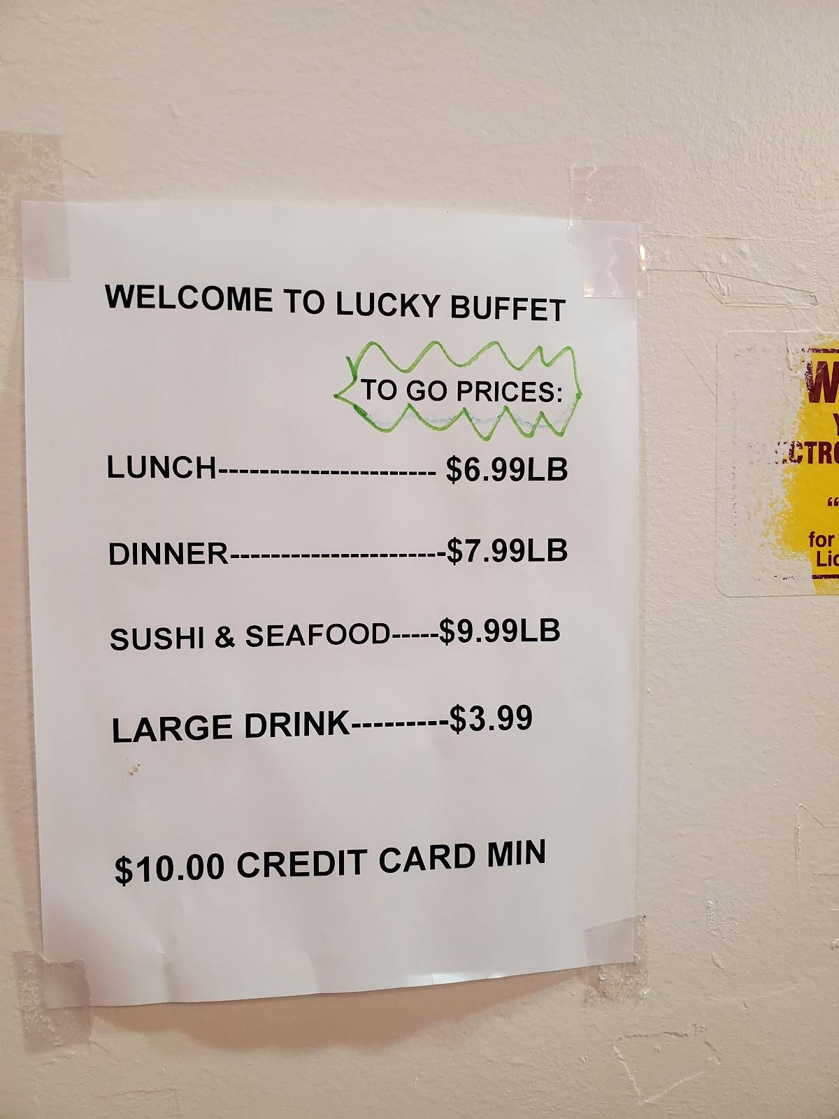 Lucky Buffet меню