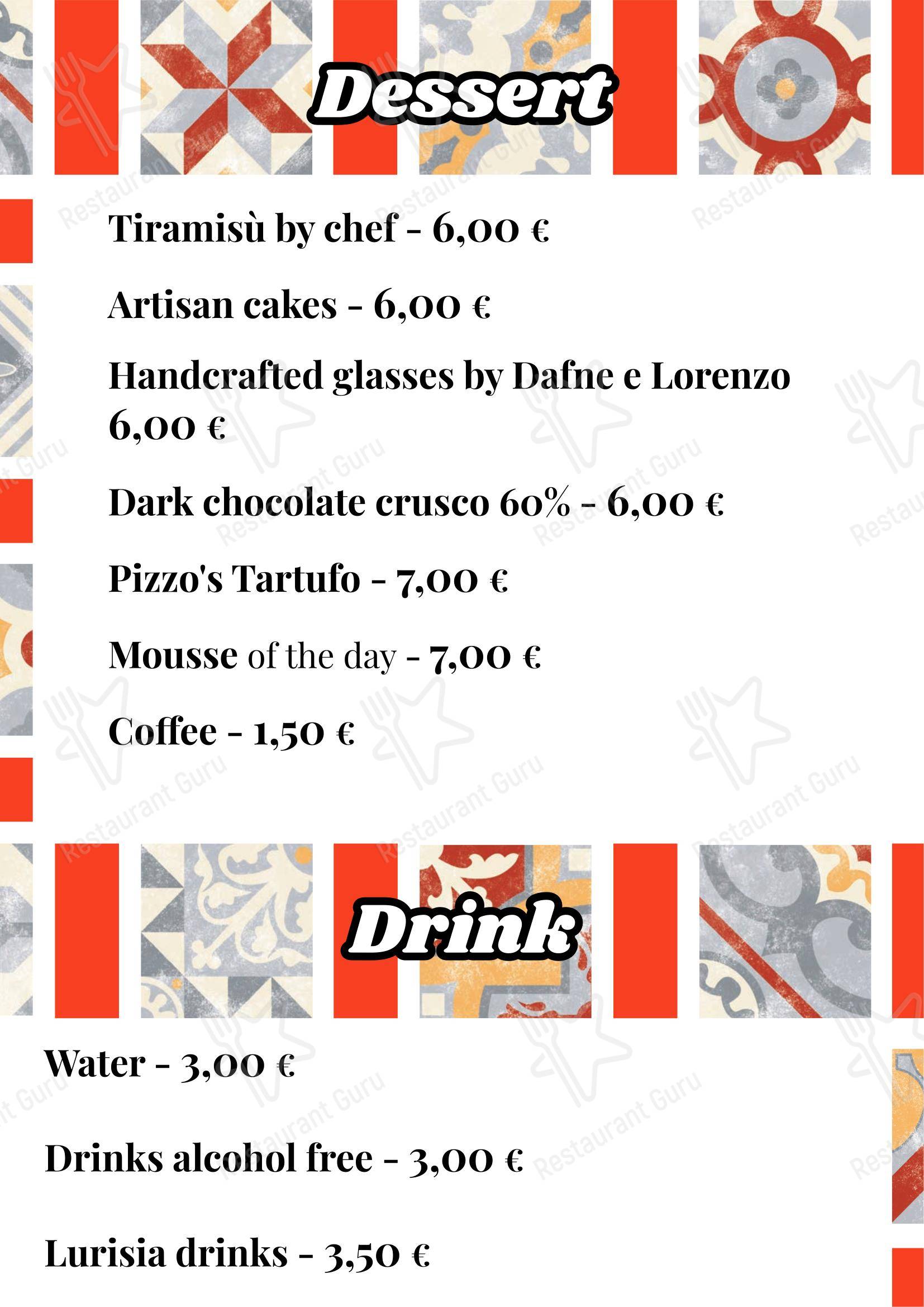 MANGIO la cucina come a casa в Риме - 菜单