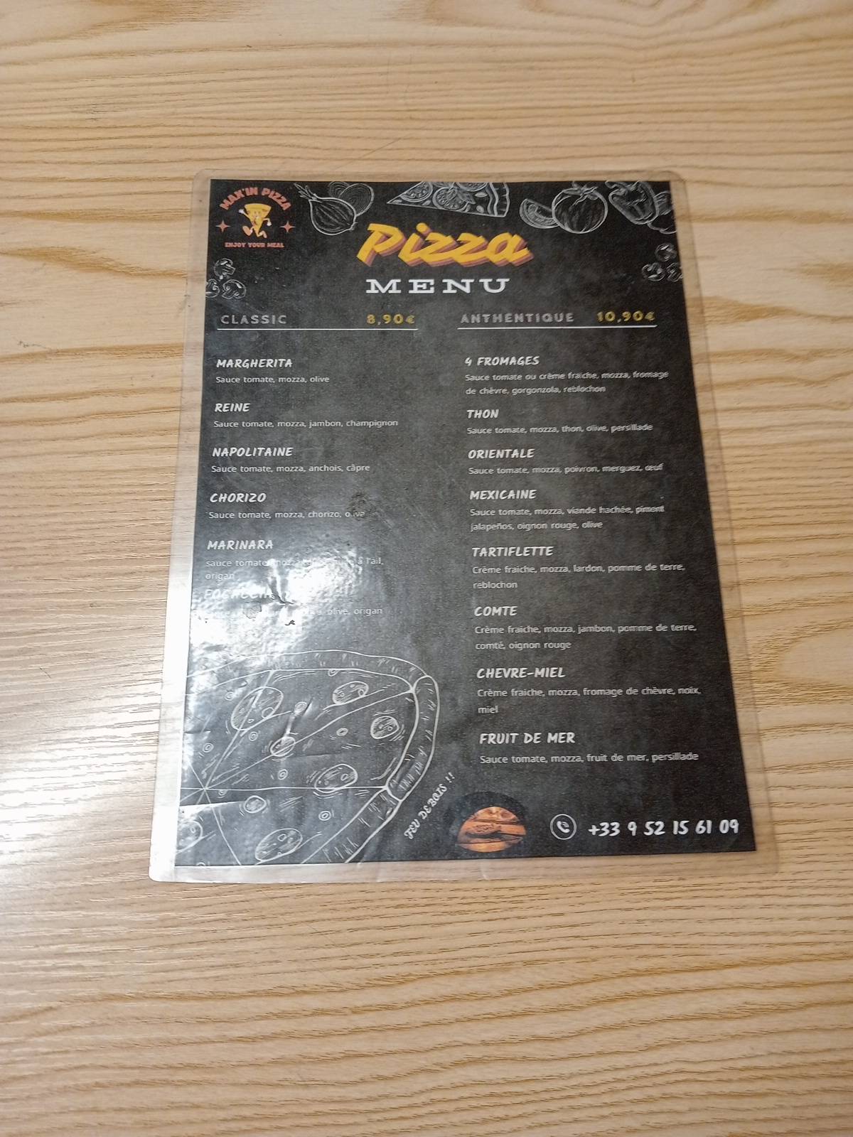 MAX’IN меню