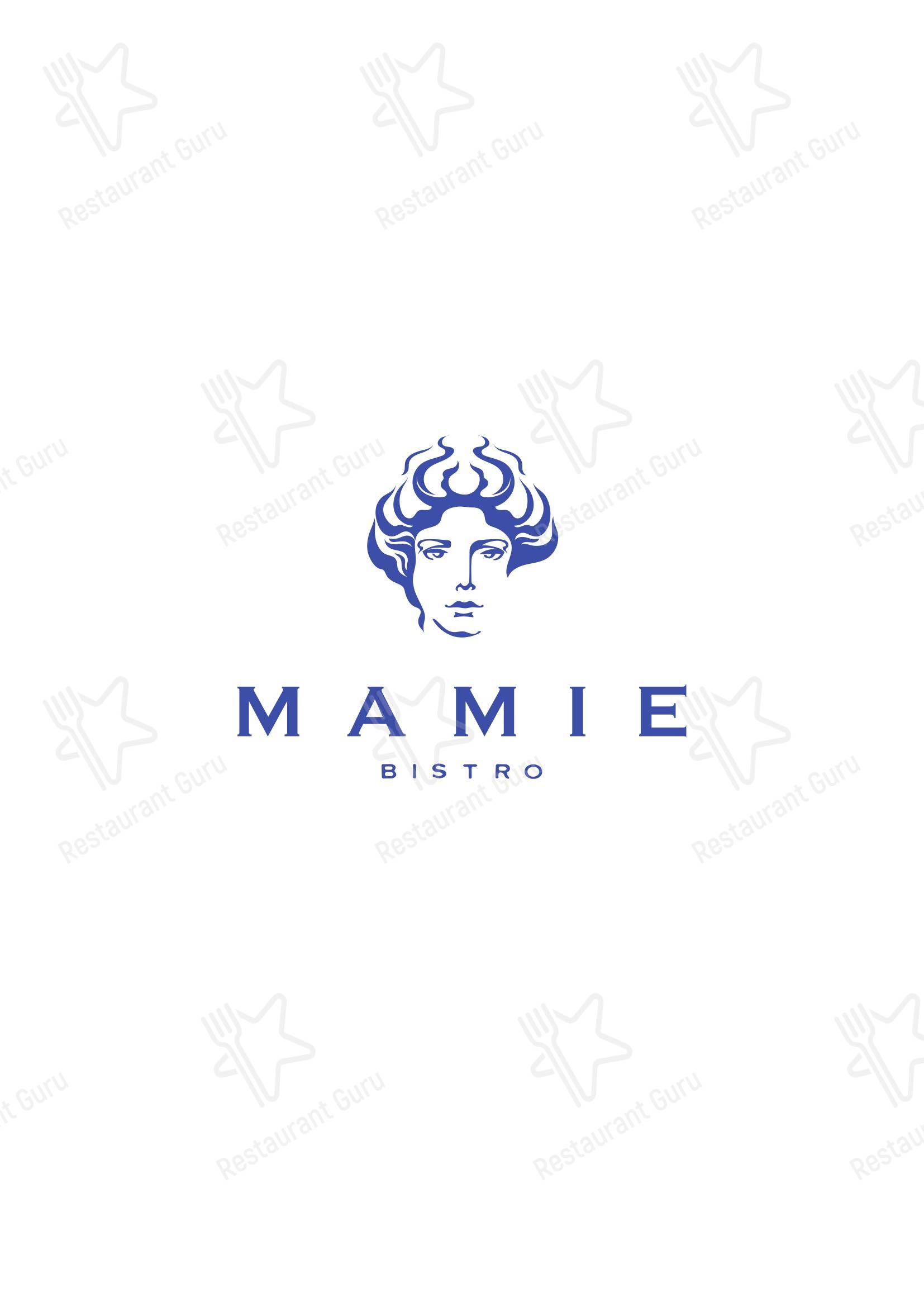 Mamie в Москве - 菜单