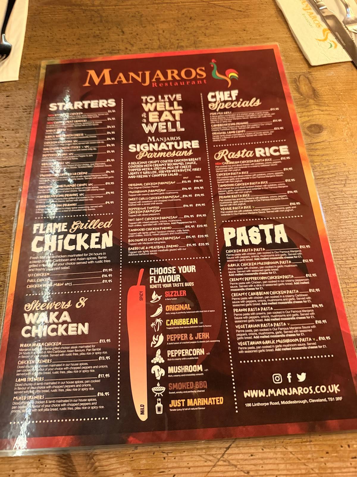Manjaros меню