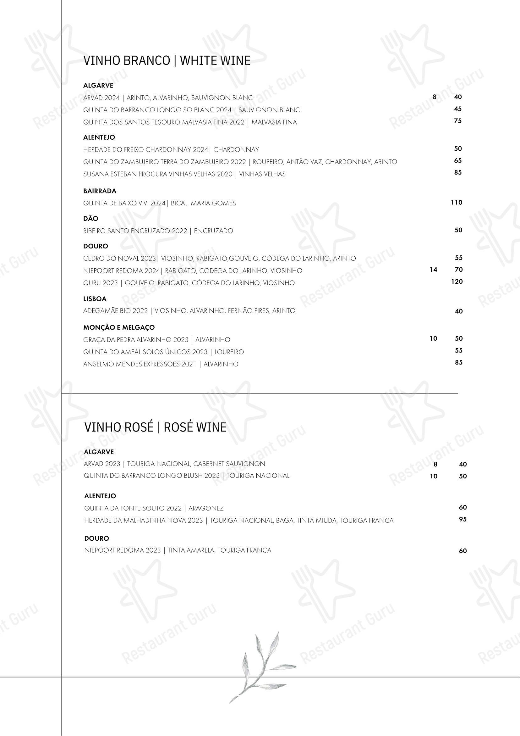 菜单 ресторана Market Kitchen Algarve