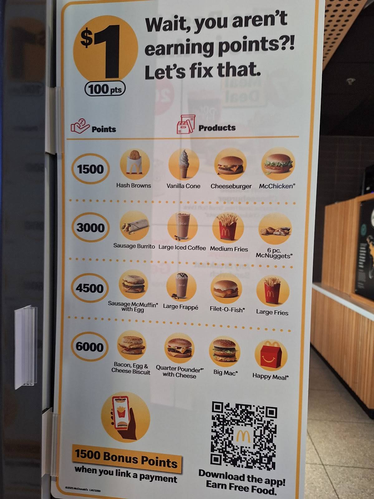 McDonald's меню