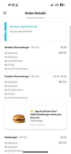 McDonald's меню