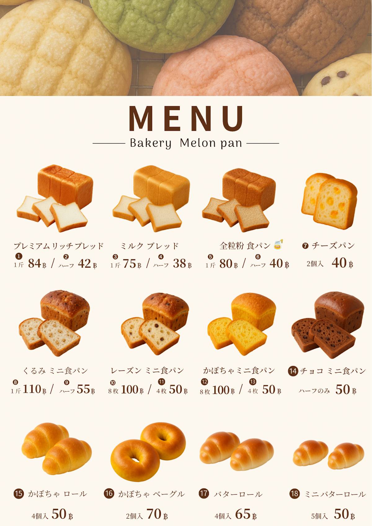 Melon Pan меню