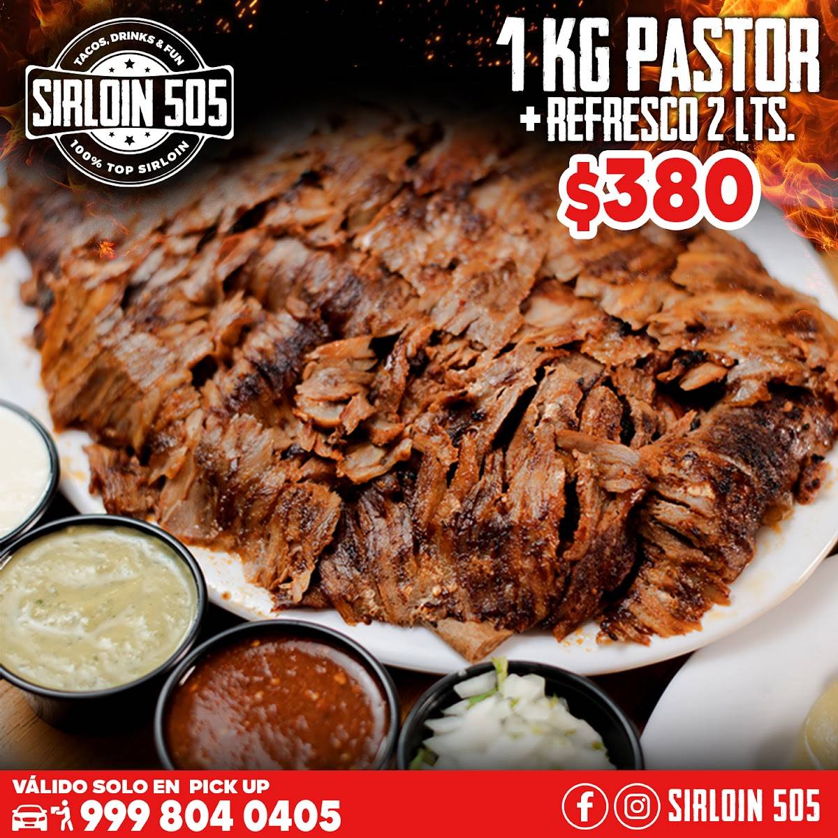 SIRLOIN 505 меню