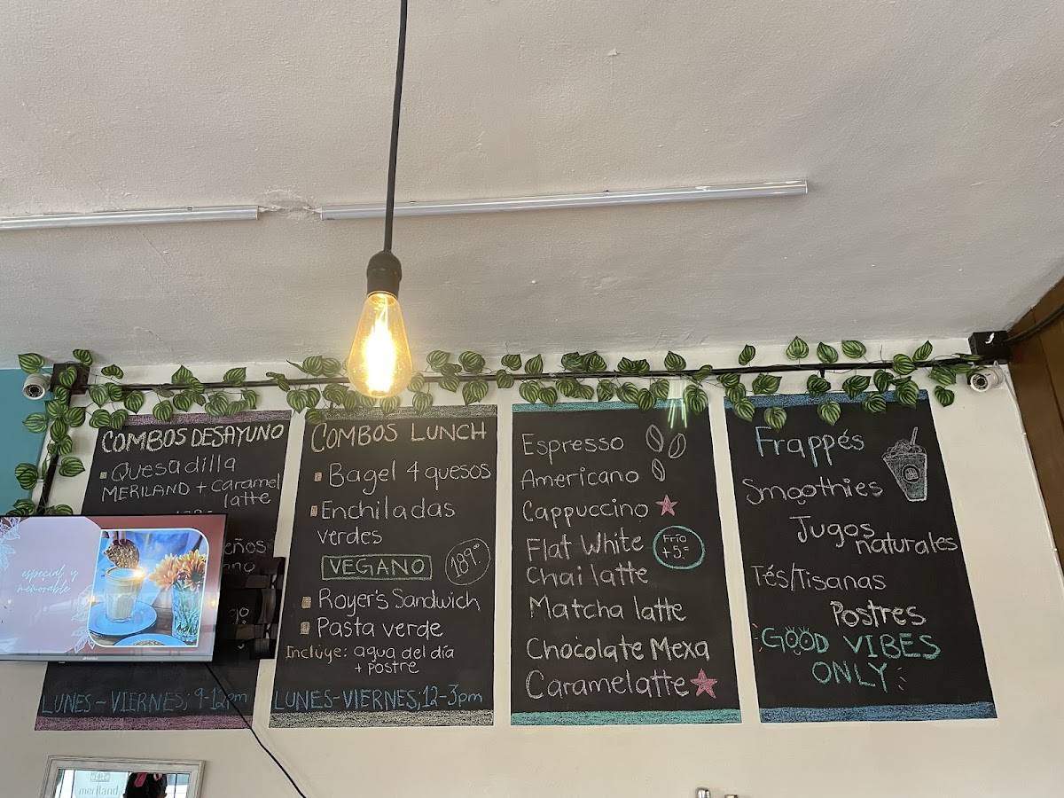 Meriland coffee меню