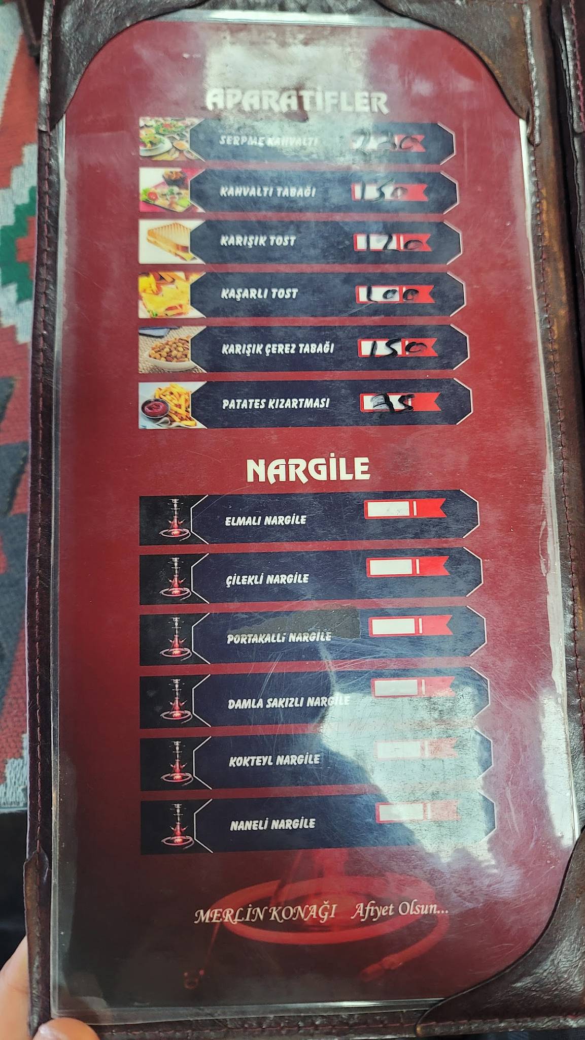 Merlin Konağı Cafe меню