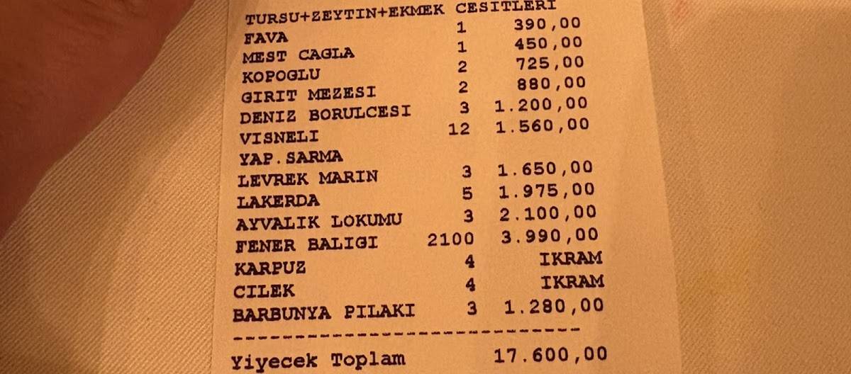 Mest Balik меню