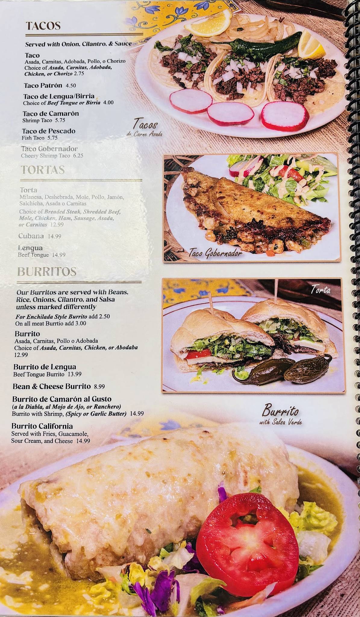 Mi Lindo Apatzingan меню