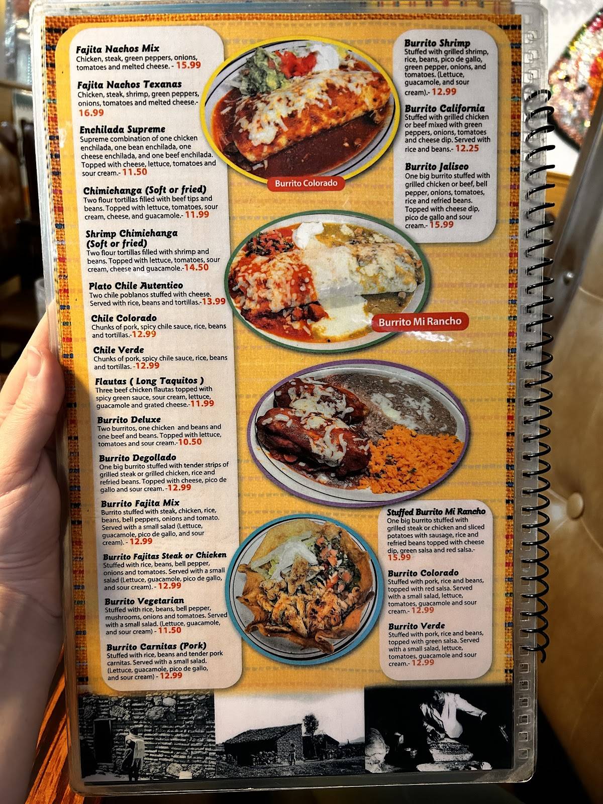 Mi Rancho меню
