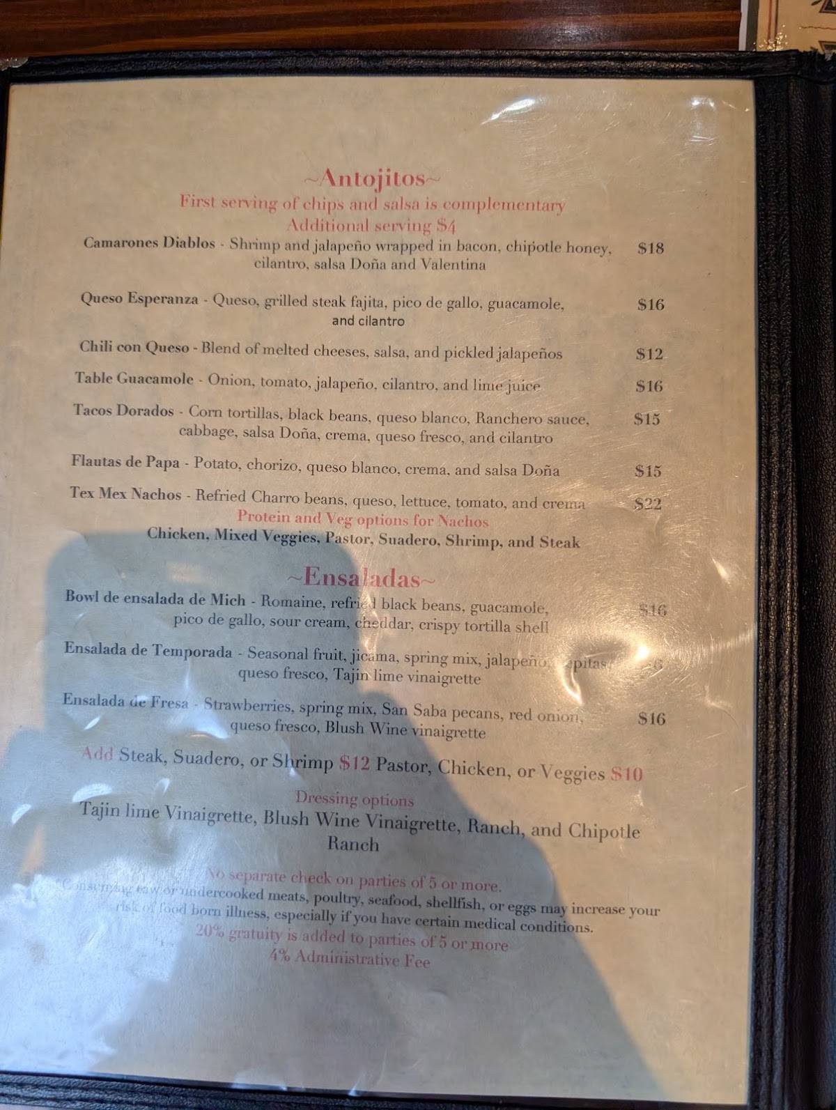 Micheladas Cafe y Cantina меню