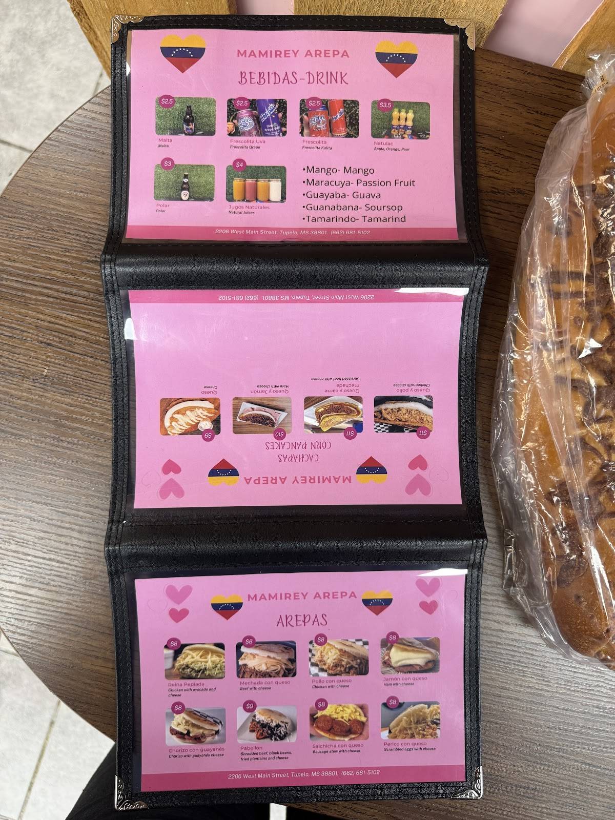 Mimi Rey Arepas меню