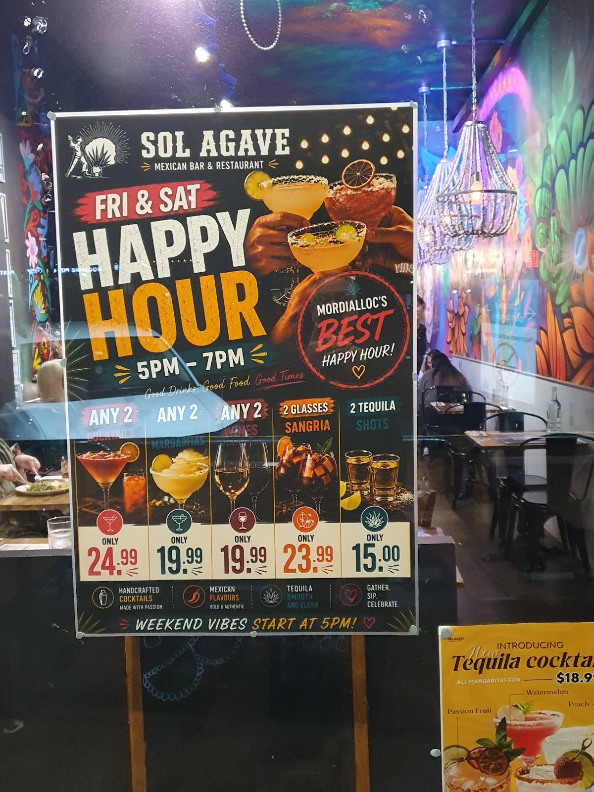 Sol Agave меню