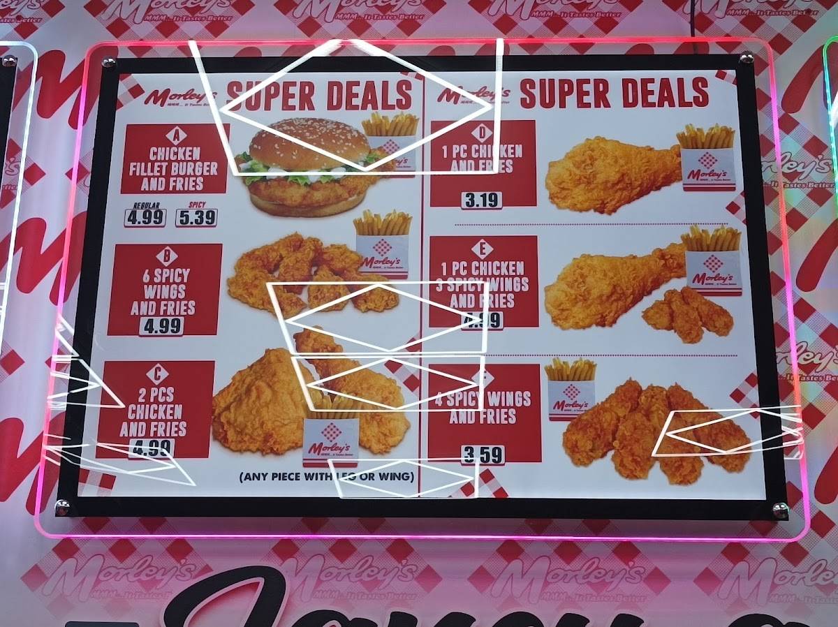 Morley's Fried Chicken Bromley меню