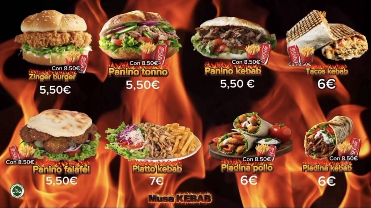 Musa kebab меню