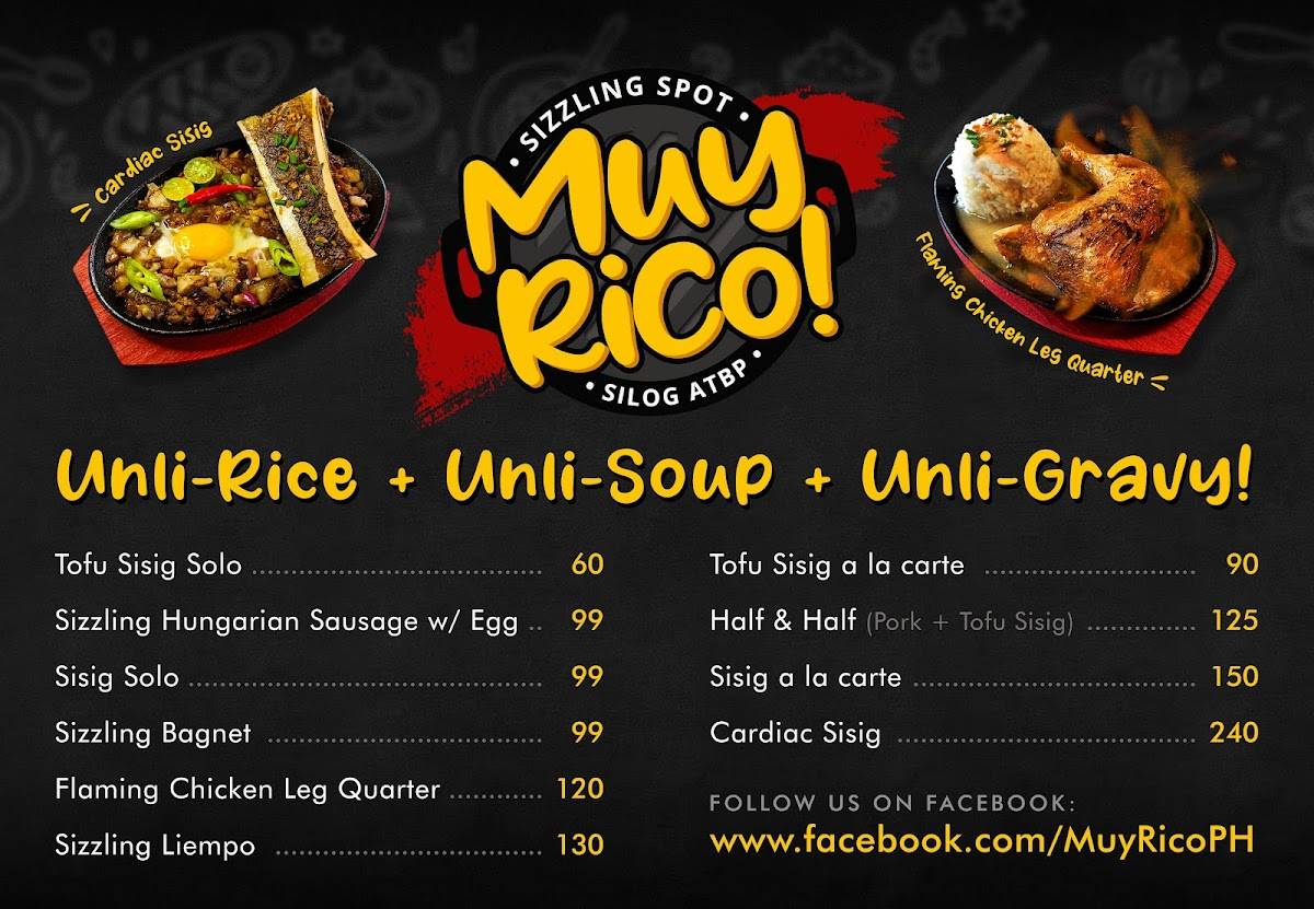 Muy Rico! меню