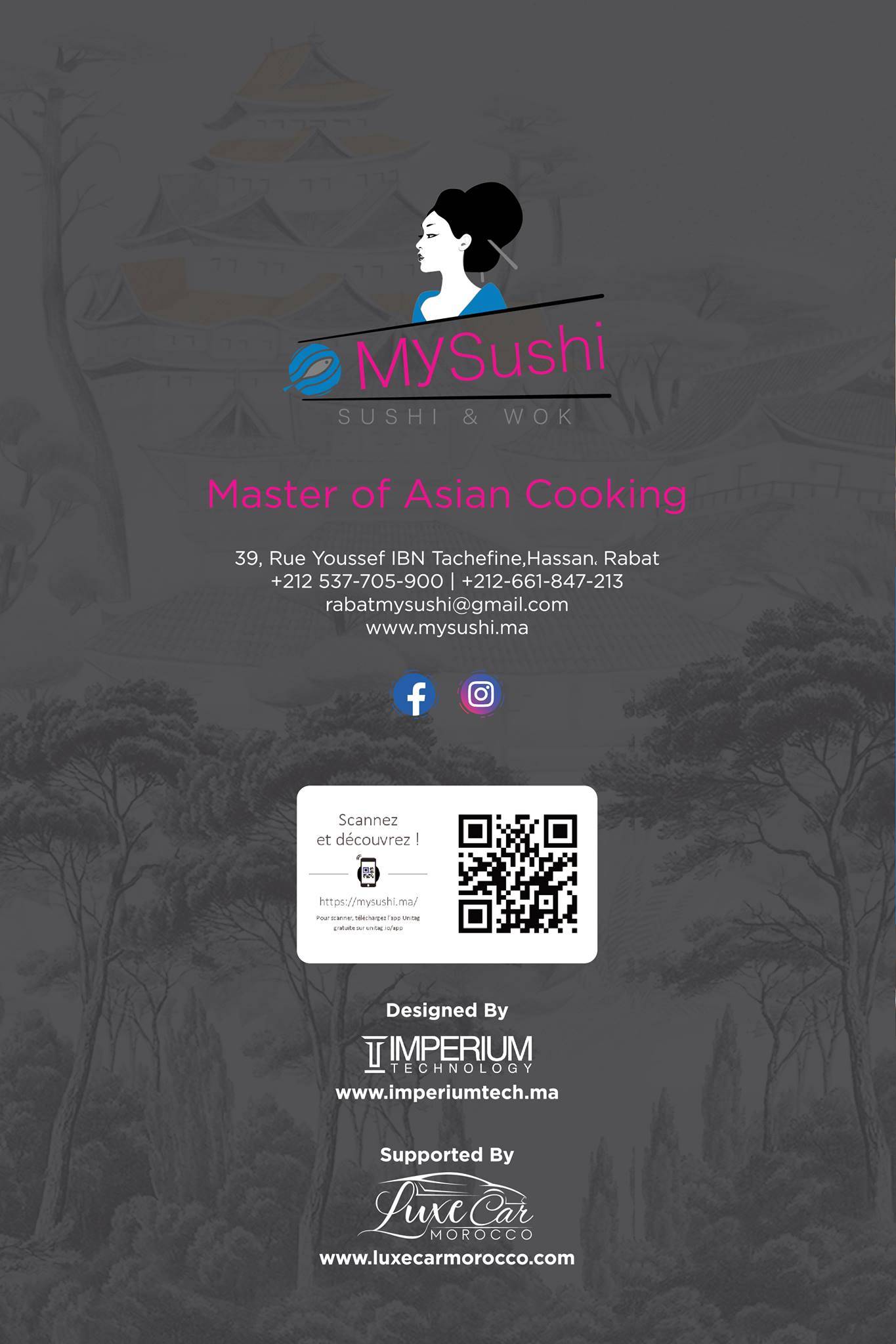 Mysushi Rabat меню