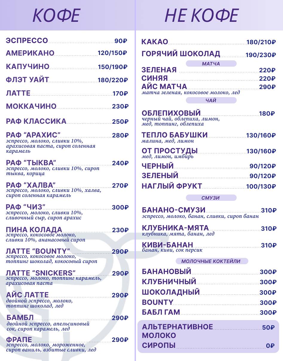 Несуши/непицца меню