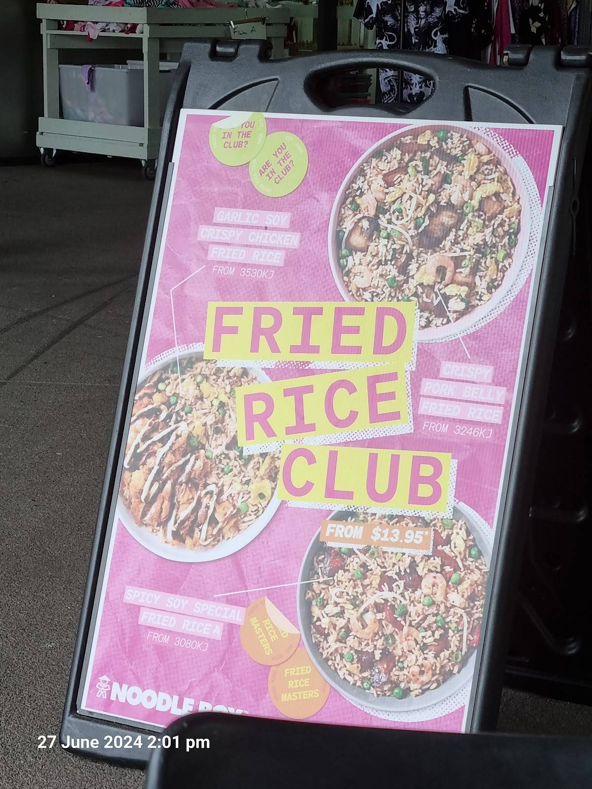 Noodle Box Mooloolaba меню