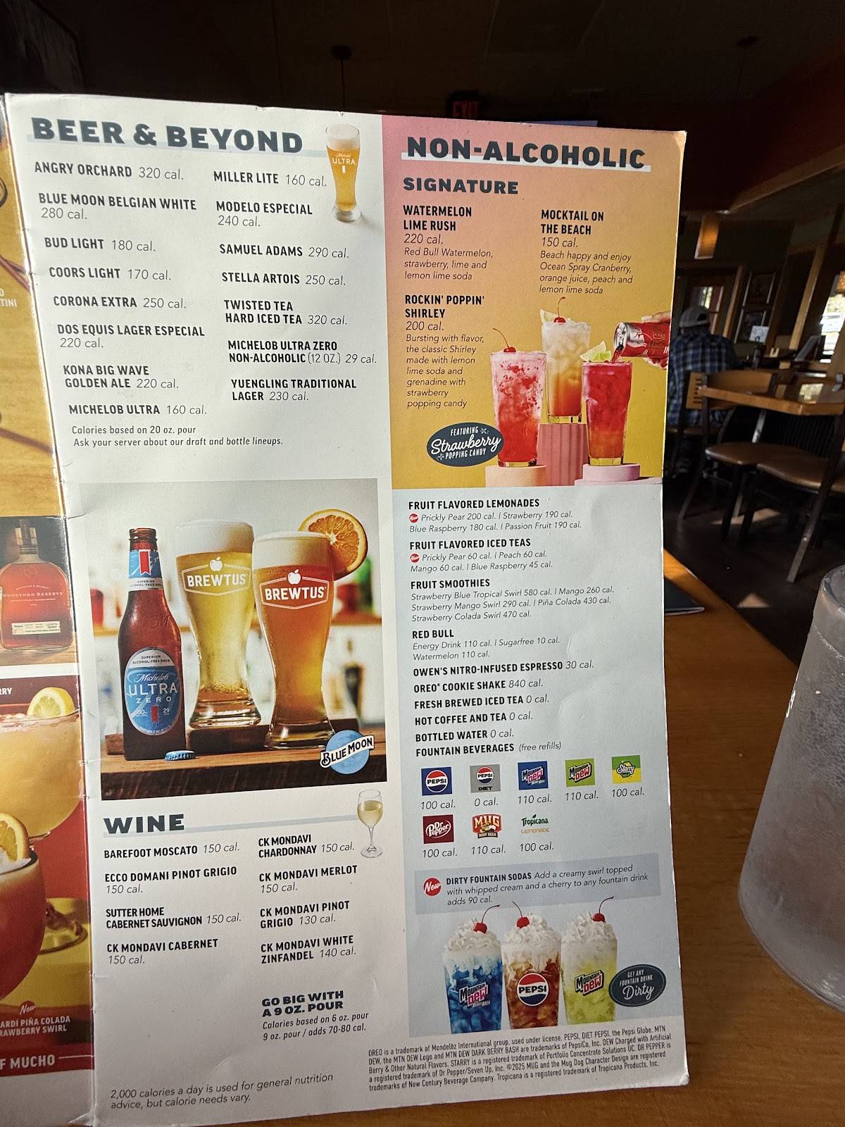 Applebee's Grill + Bar меню