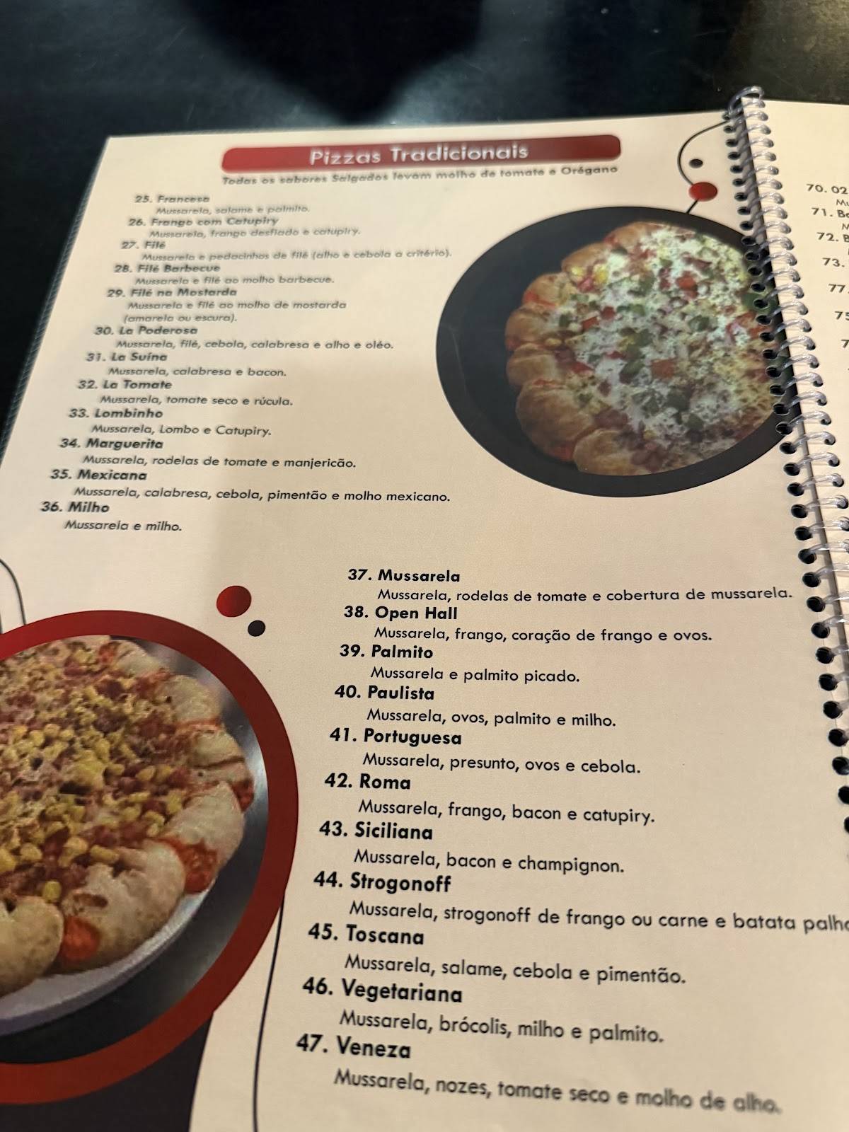 Open Hall Pizzaria меню