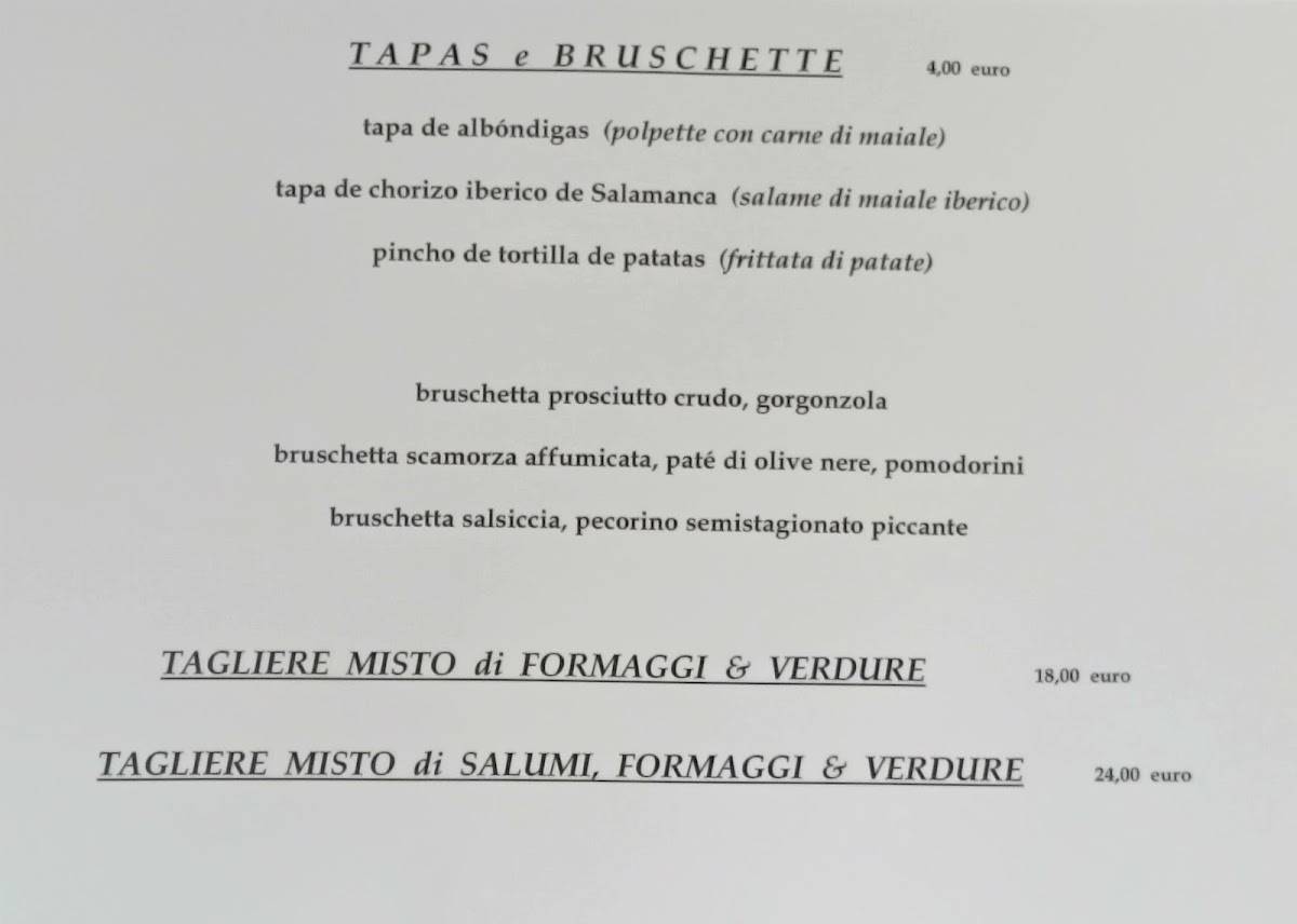 PanDivino - Focacceria Taperia меню