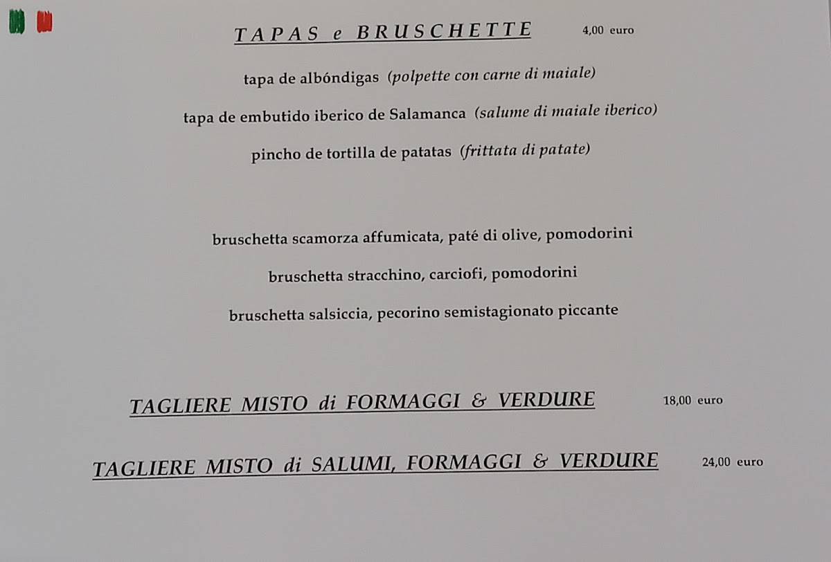 PanDivino - Focacceria Taperia меню