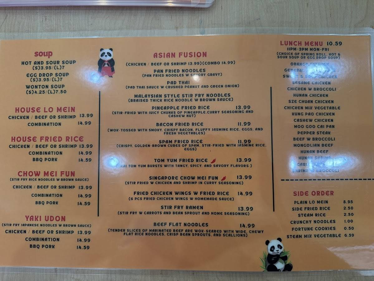 Panda Chef (Sachse) меню