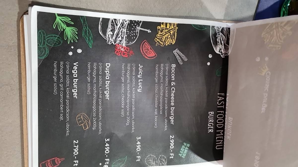 Парк Бистро меню