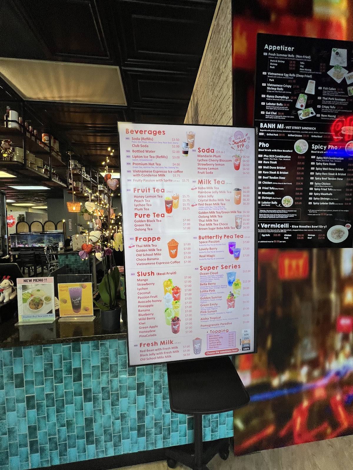 Pho 919 Viet-Thai & Tea меню