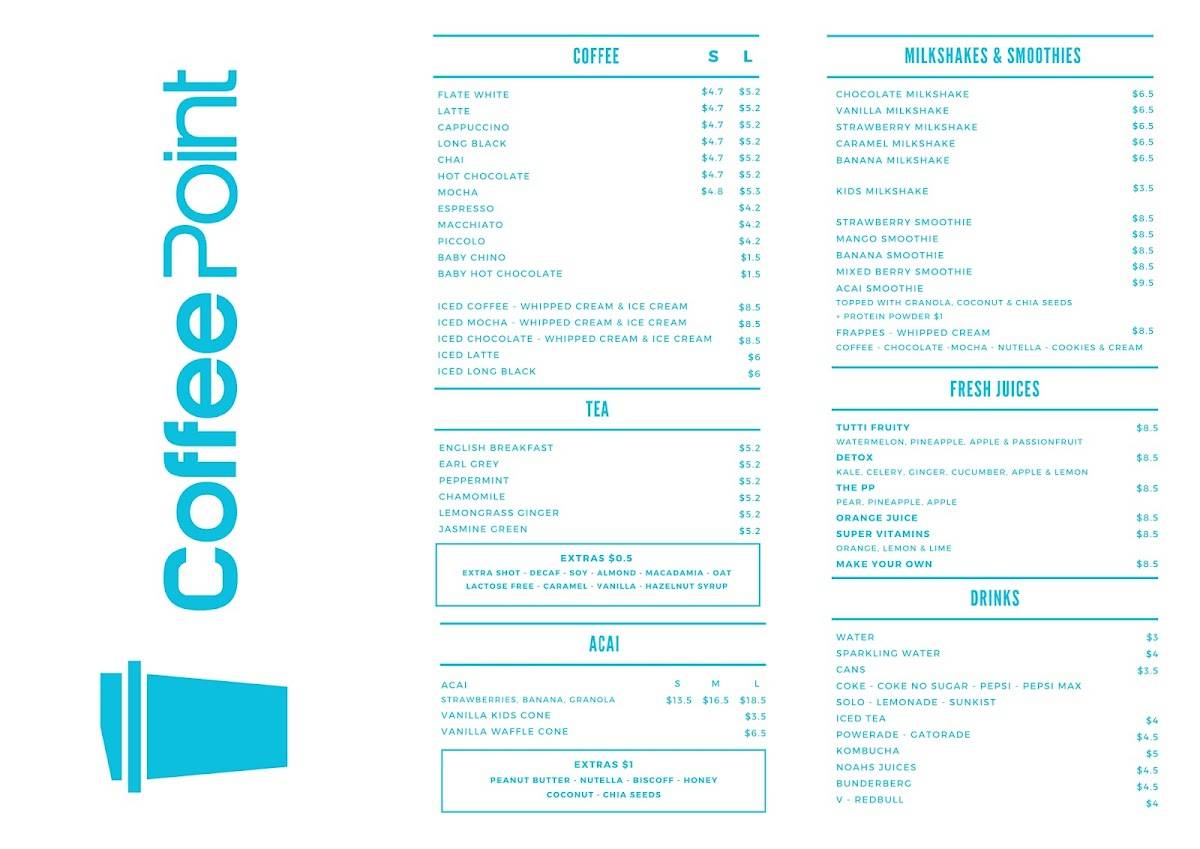 CoffeePoint меню