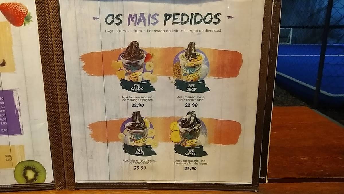 Pipe Açaí Sucos e Lanches меню